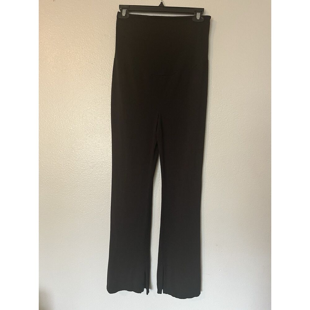 Time and Tru Maternity S Black Flare Yoga Pants Women